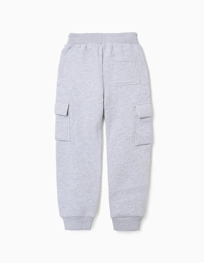Cargo Joggers with Print for Boys 'North Carolina', Grey