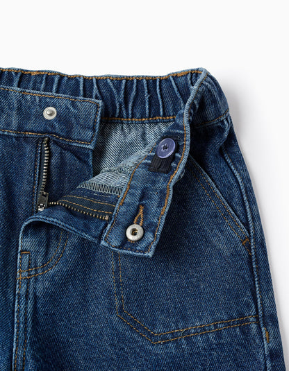 Cargo Jeans in Cotton for Boys 'Baggy Fit', Blue