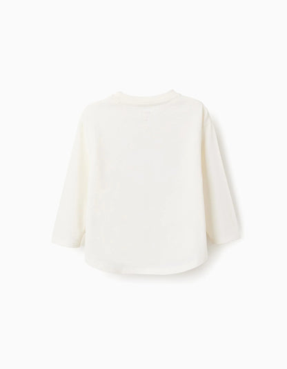 Long Sleeve T-shirt for Girls 'Stitch, Scrump & Angel', White