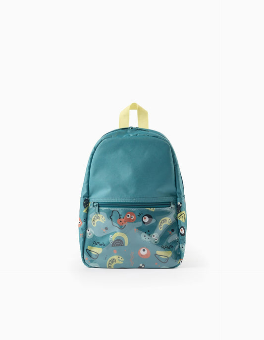 Colourful Patterned Backpack for Babies and Boys, Green