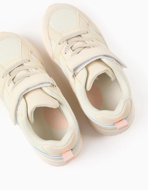 Lurex Trainers for Girls 'Superlight Runner', Beige