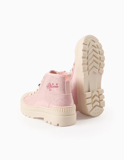 Boots with Glitter for Girls 'Minnie', Pink/Beige