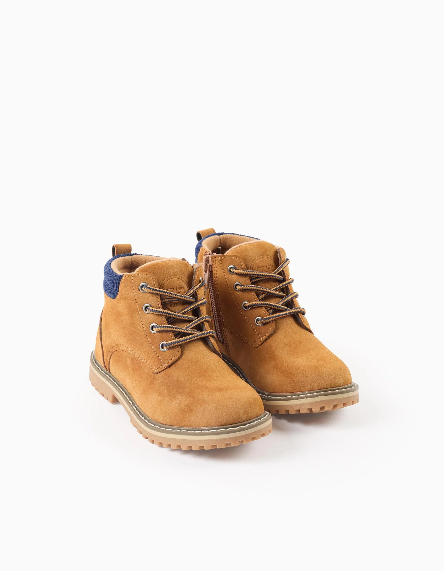 Mountain Boots for Boys 'ZY 96', Camel/Blue