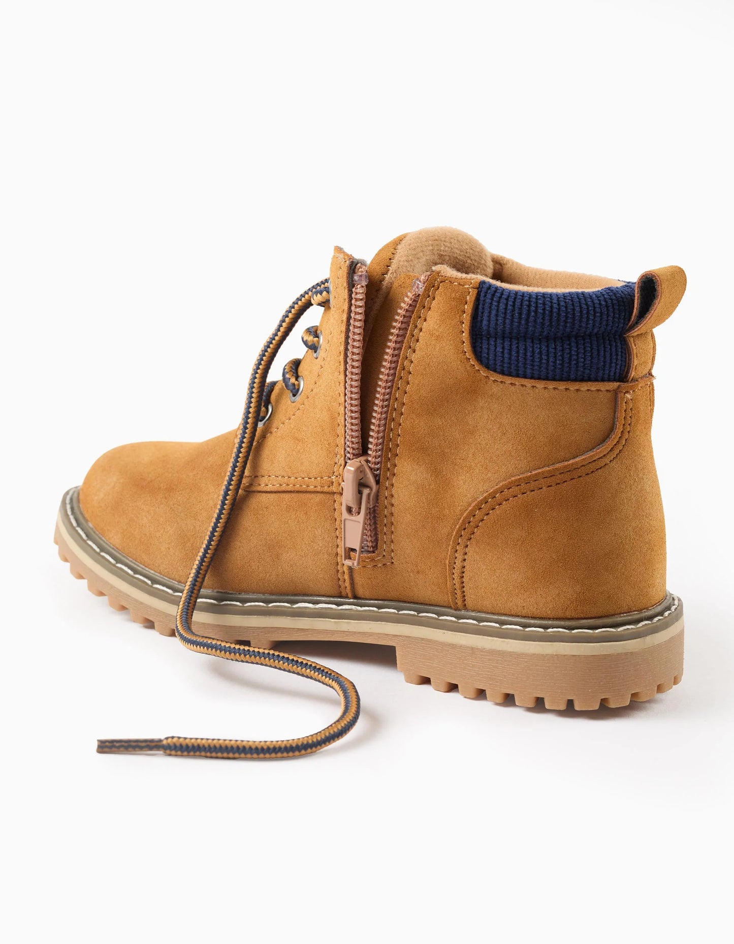 Mountain Boots for Boys 'ZY 96', Camel/Blue