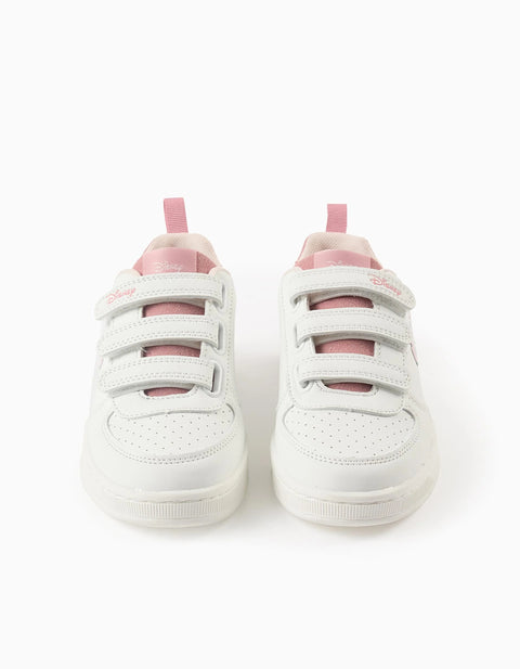 Trainers with Touch Fasteners for Girls 'Stitch', White/Pink