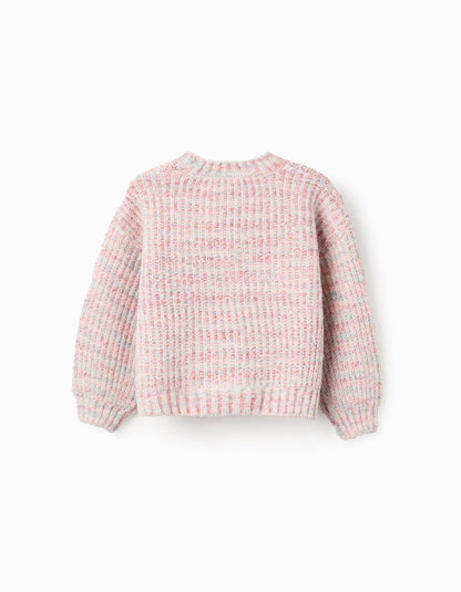 Thick Knit Jumper for Girls, Multicolour