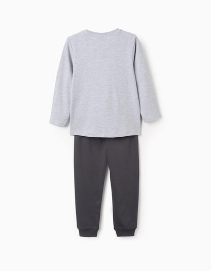 Cotton Pyjama with Print for Boys 'Hot Wheels', Grey