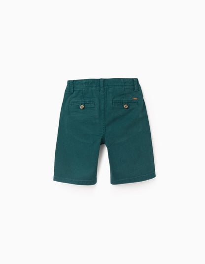 Chino Shorts for Boys 'Midi', Dark Green