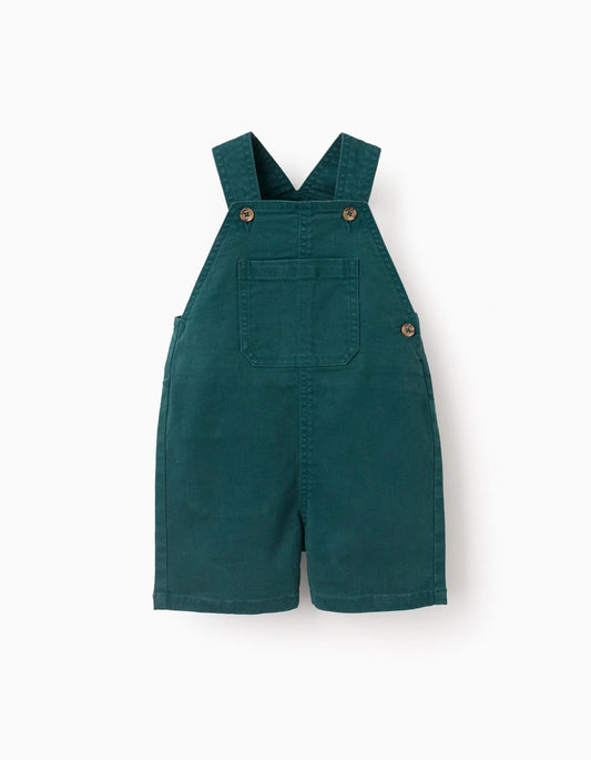 Denim Dungarees for Baby Boys, Dark Green