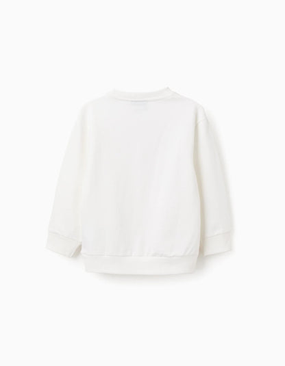 Cotton Sweatshirt for Boys 'Sonic & Friends', White