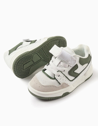 Touch-fastening Trainers for Baby Boys 'ZY Move', White/Green