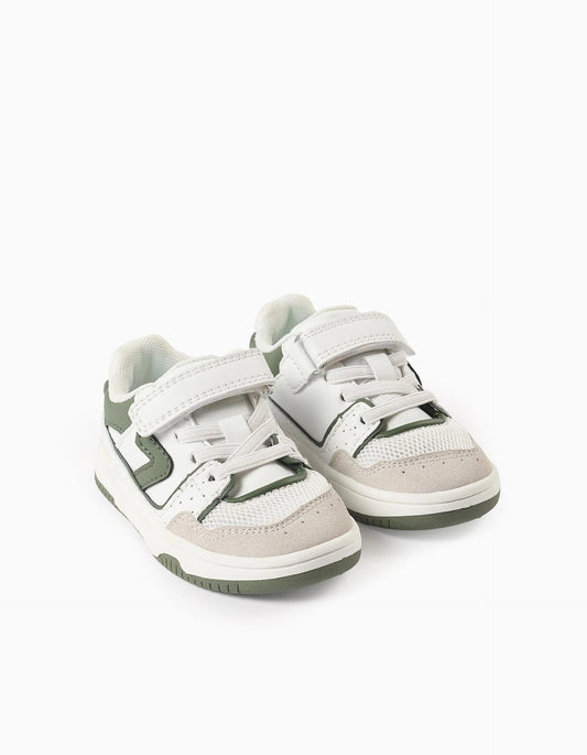 Touch-fastening Trainers for Baby Boys 'ZY Move', White/Green