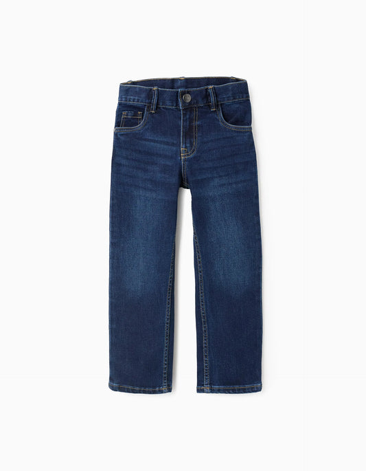 Straight Fit Jeans for Boys, Dark Blue