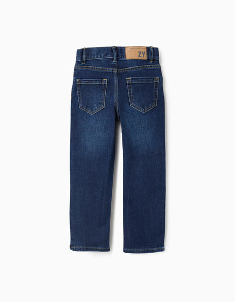 Straight Fit Jeans for Boys, Dark Blue