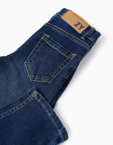 Straight Fit Jeans for Boys, Dark Blue