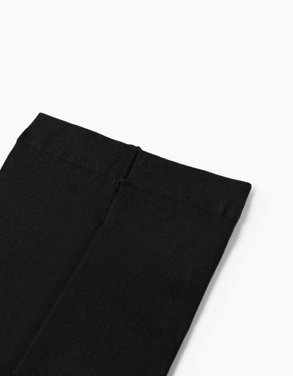 Pack of 2 40Den Microfiber Tights for Girls, Black