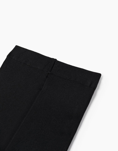 Pack of 2 40Den Microfiber Tights for Girls, Black