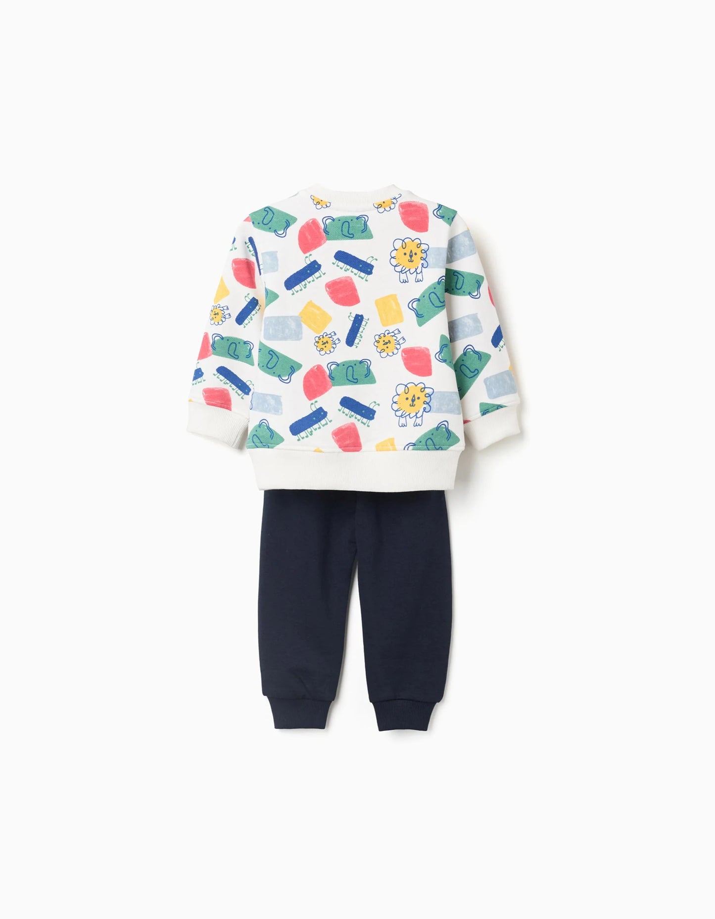 Sweatshirt with motif + joggers for baby boys, multicolour