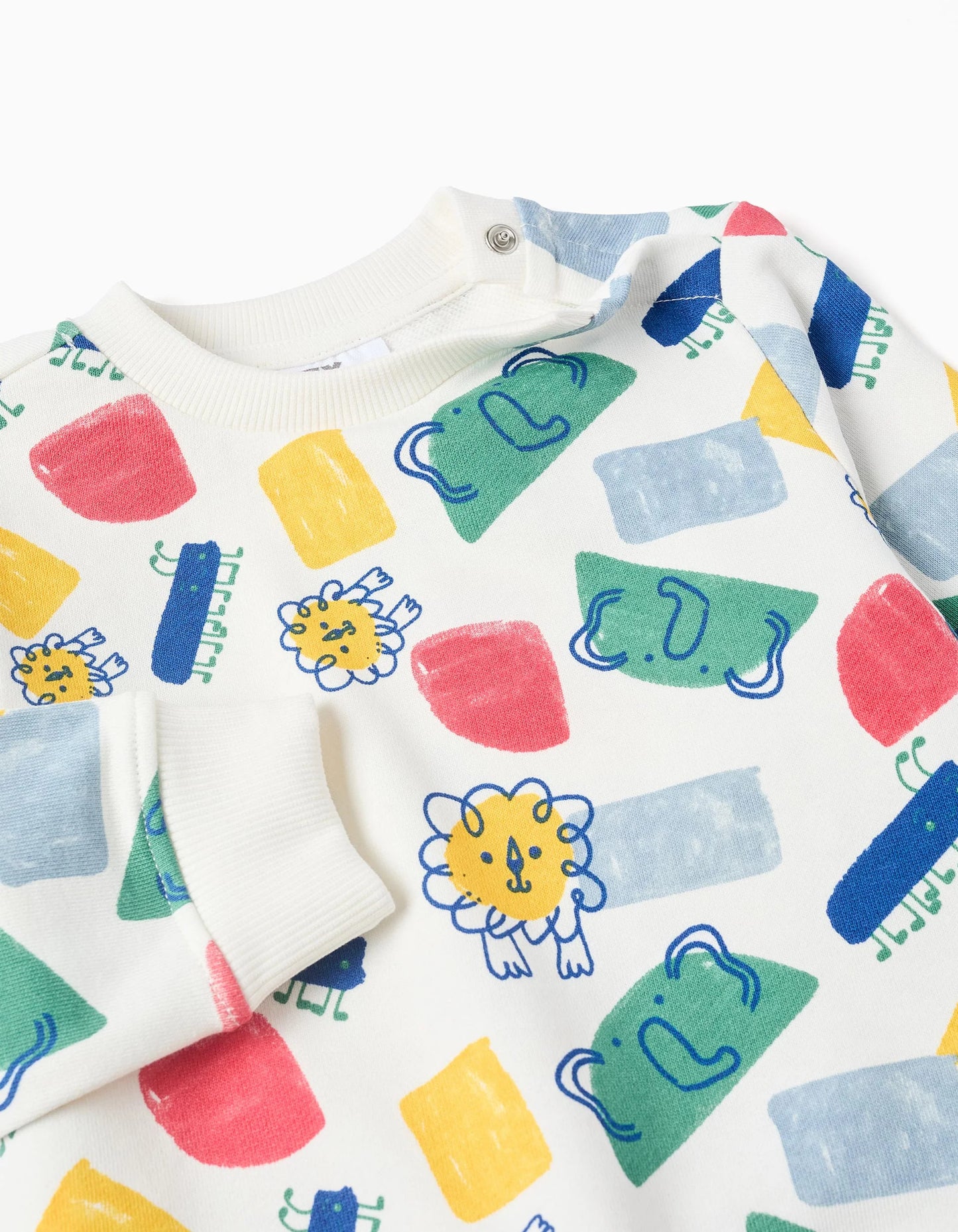 Sweatshirt with motif + joggers for baby boys, multicolour