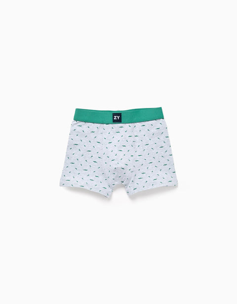 Pack of 4 Plain/Printed Boxer Shorts for Boys, Multicolour