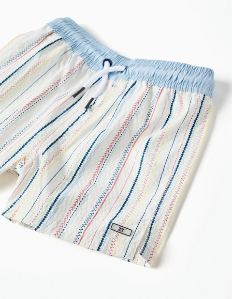Swim Shorts with Ethnic Stripes B&S for Baby Boys, Multicolour