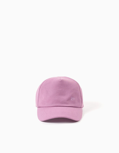Cotton Twill Cap for Babies and Girls, Lilac