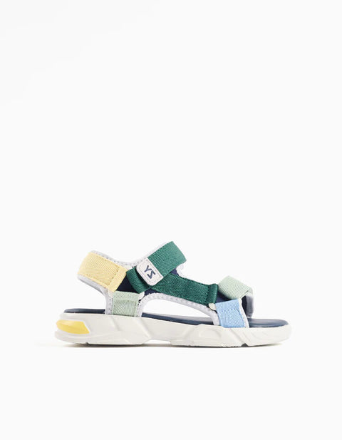 Superlight Sandals with Touch-Fastening Straps for Boys, Multicolour