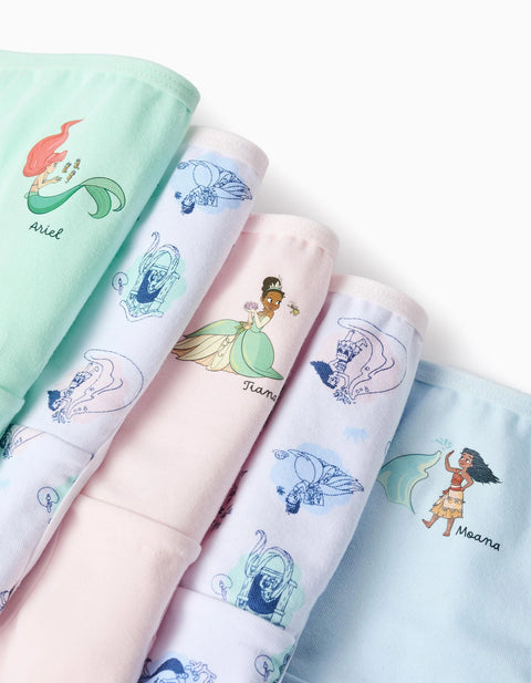 Pack of 5 Briefs with Disney Princesses for Girls, Multicolour