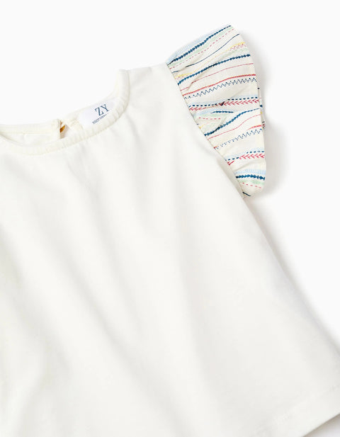 T-shirt + Skort with Ethnic Stripes B&S for Baby Girls, Multicolour