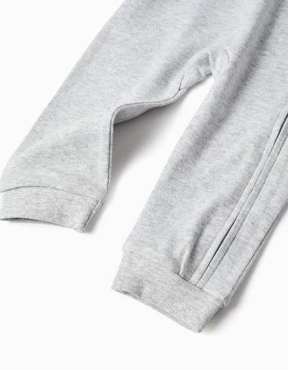 Footless Babygrow with Cars Print for Newborn and Baby Boys, Grey/Red