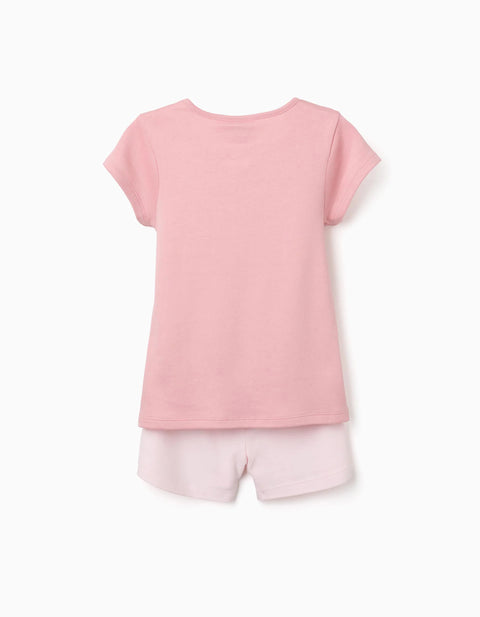 Short Sleeve Cotton Pyjamas with My Melody Print for Girls, Pink