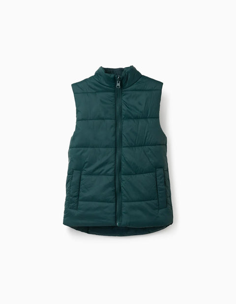 3-in-1 Padded Parka with Hood for Boys, Navy Blue/Dark Green