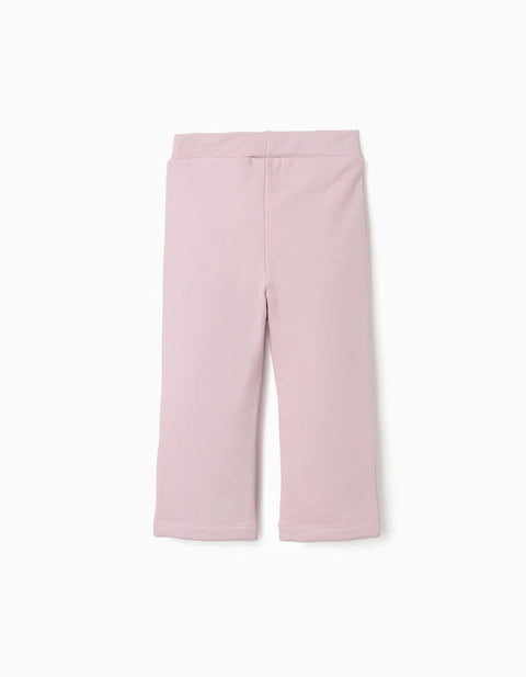 Flared Brushed Leggings for Baby Girls, Lilac