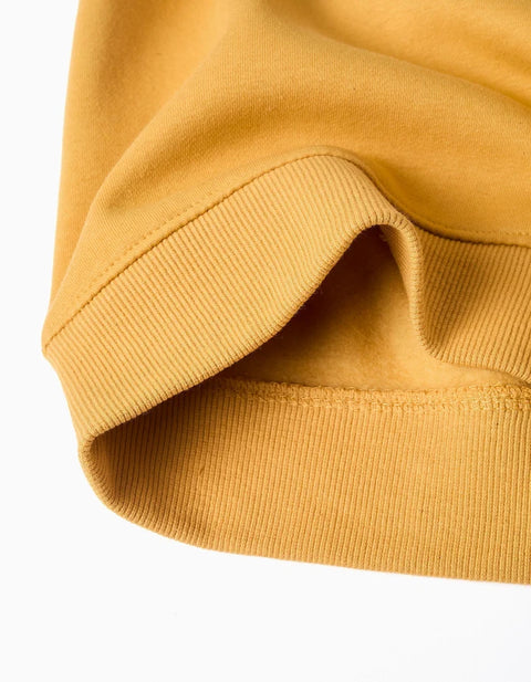 Brushed Hooded Sweatshirt with Print for Boys, Yellow