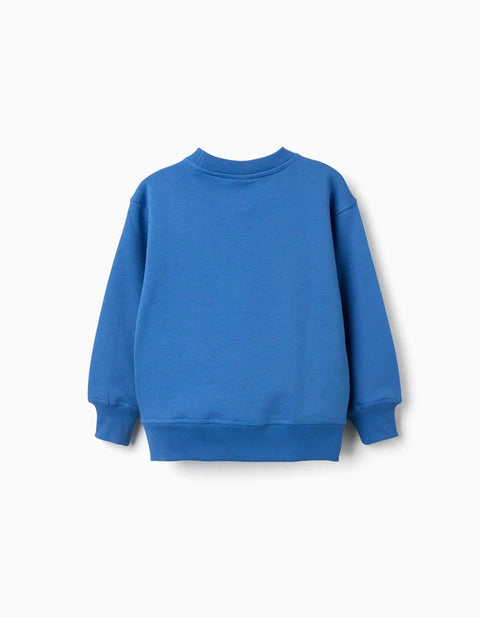 Brushed Sweatshirt with Spider-Man Lenticular Print for Boys, Blue