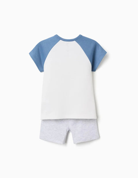 Short Pyjamas with Mickey & Pluto for Newborn and Baby Boys, Multicolour