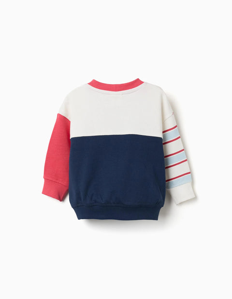 Brushed Sweatshirt with Mickey Prints for Babies and Boys, Multicolour