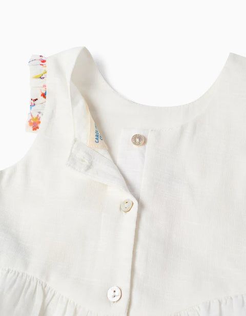Top and Shorts with Print Carolina Celas x Zippy for Baby Girls, White
