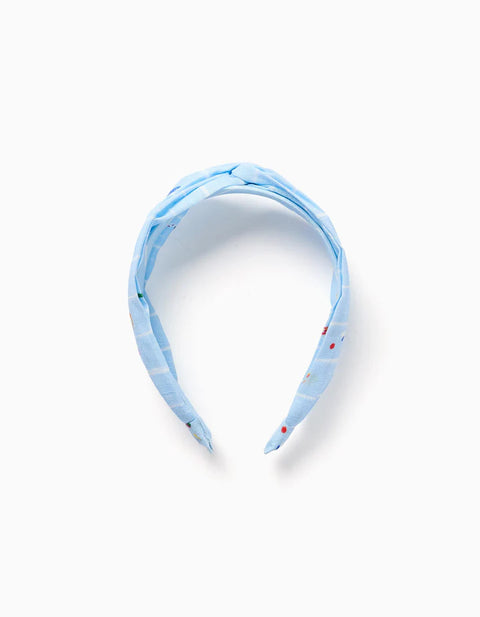 Alice Band with Knot Carolina Celas x Zippy for Girls, Light Blue