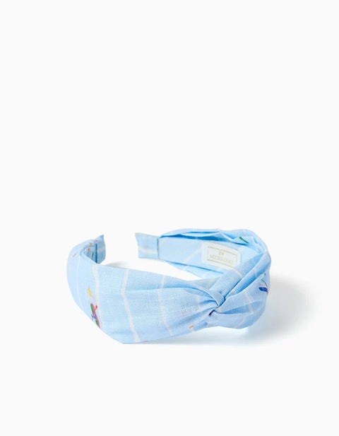 Alice Band with Knot Carolina Celas x Zippy for Girls, Light Blue