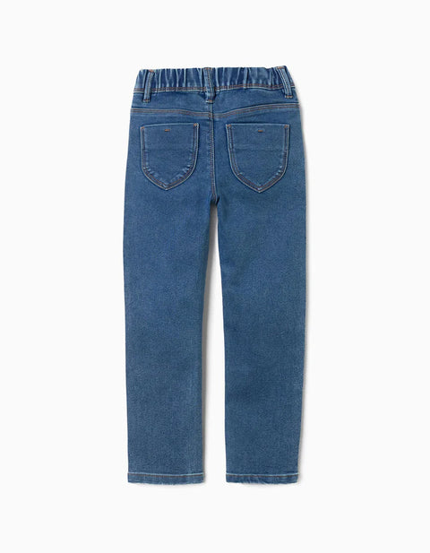 Jeggings with 4 Pockets for Girls, Blue