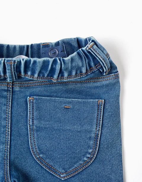 Jeggings with 4 Pockets for Girls, Blue
