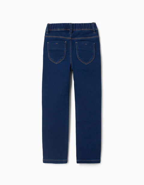Jeggings with 4 Pockets for Girls, Dark Blue