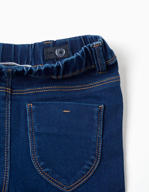 Jeggings with 4 Pockets for Girls, Dark Blue