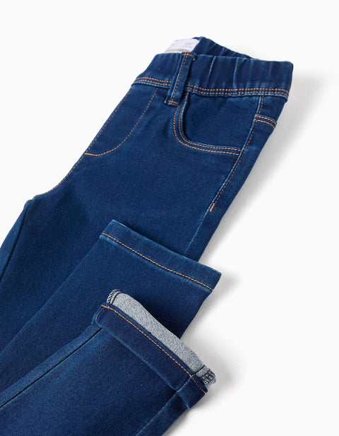 Jeggings with 4 Pockets for Girls, Dark Blue
