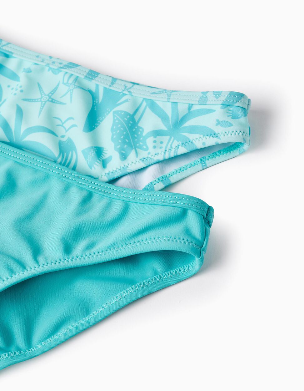 2 Bikinis for Girls 'Seashell Corals', Aqua Green